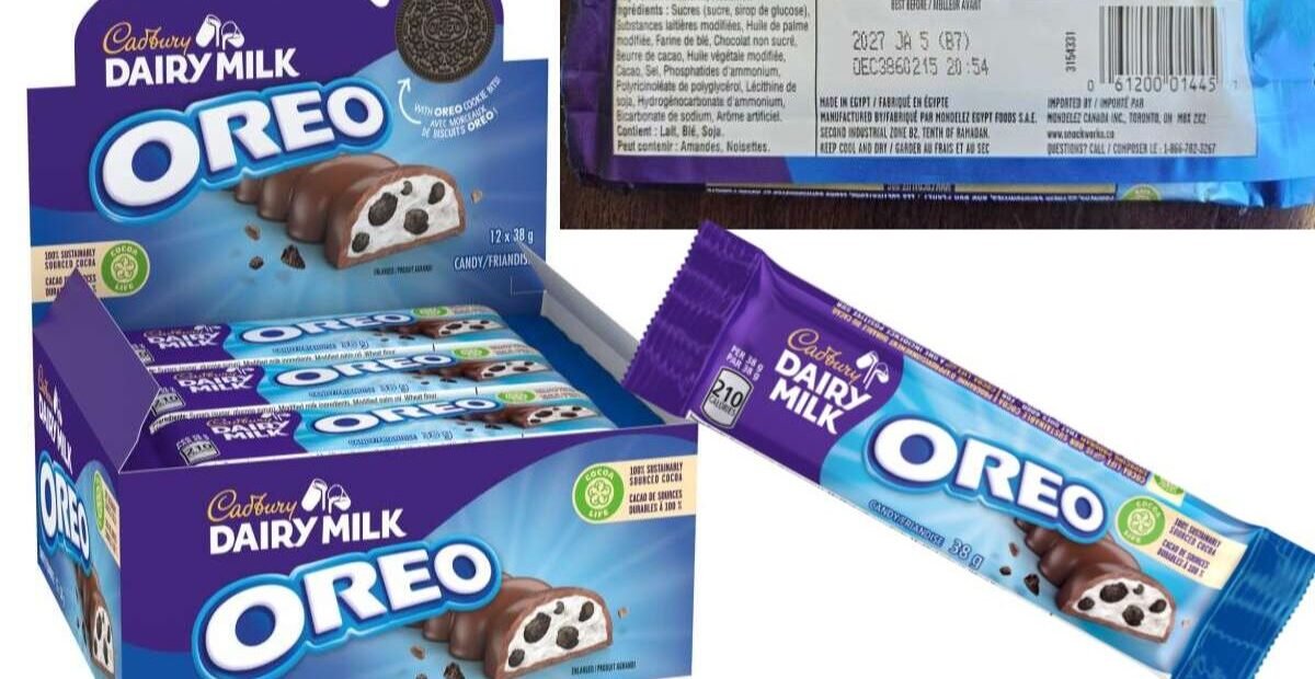 Cadbury Recalls Dairy Milk Oreo Bar Over Undeclared Pistachio Risk