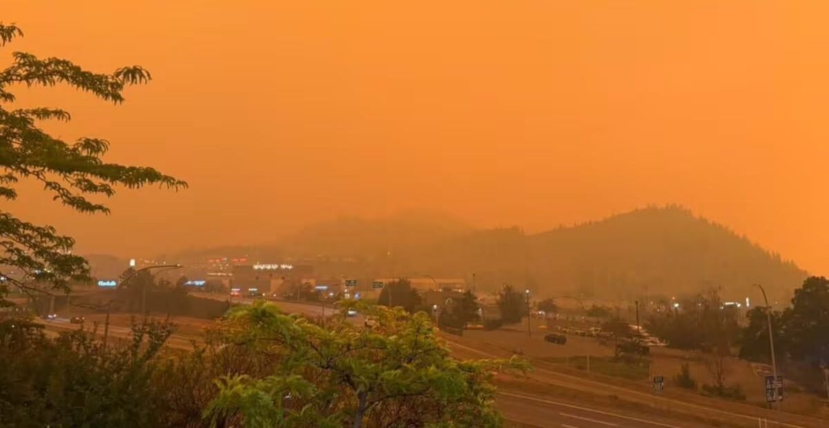Kamloops Skies Turn Orange as Wildfire Smoke Moves Into Region