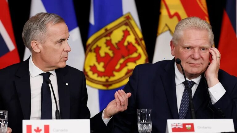 ‘Disappointed’ Doug Ford Spoke Privately With Mark Carney After Billy Bishop Expansion Was Blocked