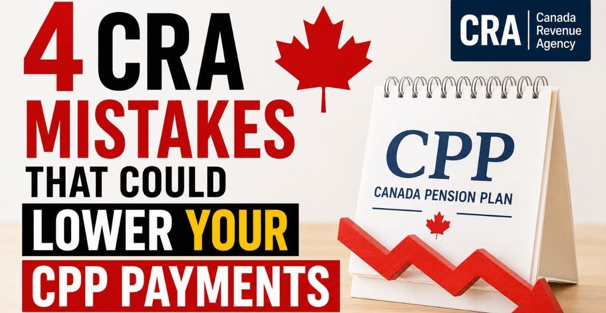 4 CRA Mistakes That Could Lower Your CPP Payments