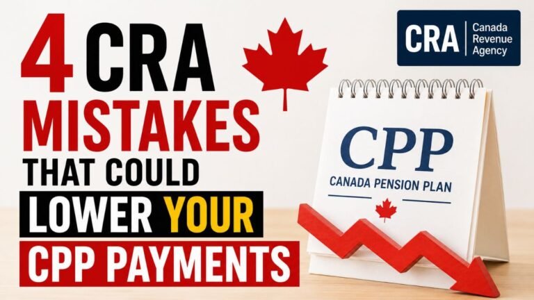 4 CRA Mistakes That Could Lower Your CPP Payments