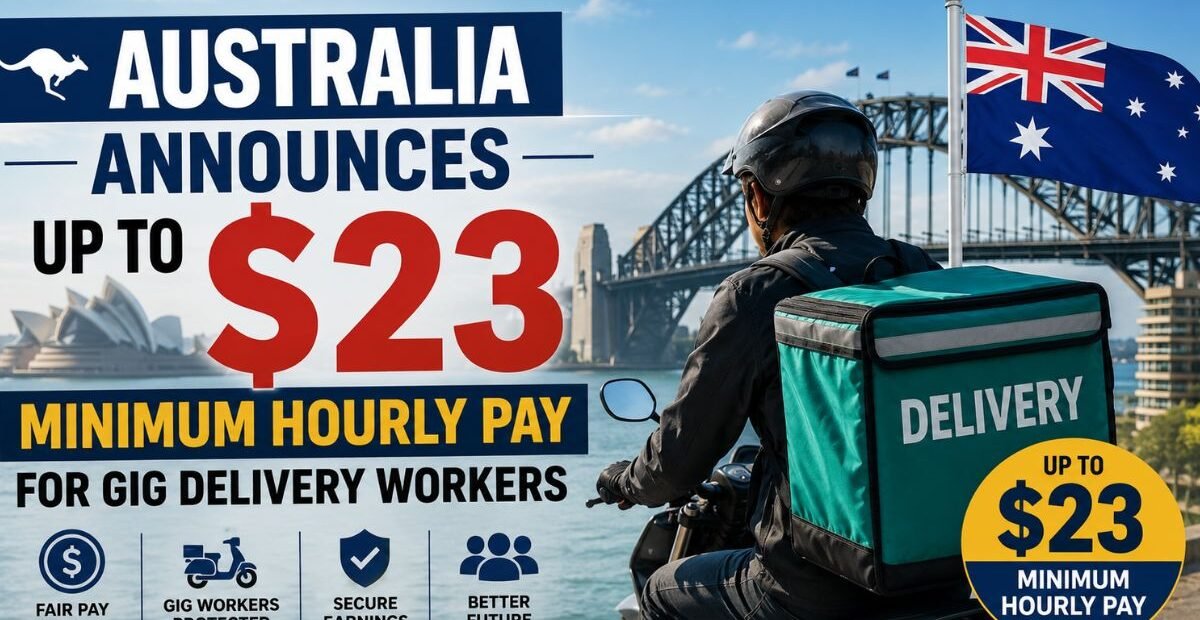 Australia Announces Up to $23 Minimum Hourly Pay for Gig Delivery Workers