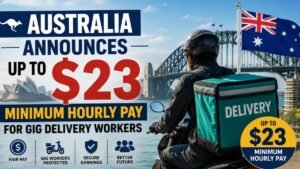 Australia Announces Up to $23 Minimum Hourly Pay for Gig Delivery Workers