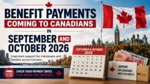 Benefit Payments Coming to Canadians in September and October 2026