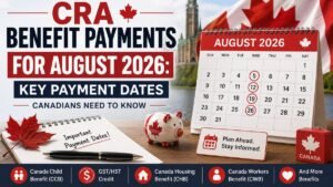 CRA Benefit Payments for August 2026: Key Payment Dates Canadians Need to Know