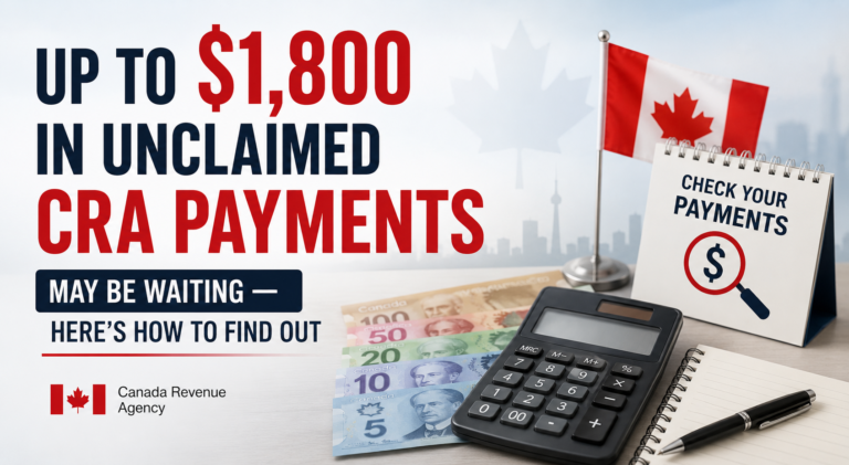 Up to $1,800 in Unclaimed CRA Payments May Be Waiting — Here's How to Find Out
