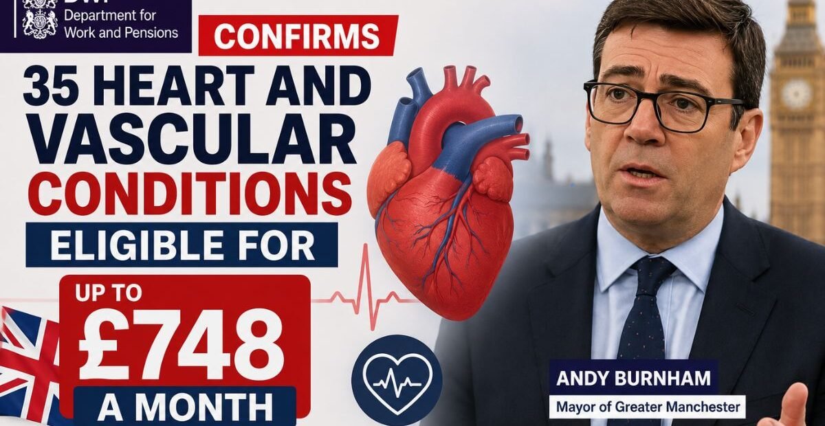 DWP Confirms 35 Heart and Vascular Conditions Eligible for Up to £748 a Month