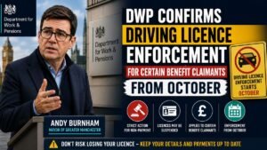 DWP Confirms Driving Licence Enforcement for Certain Benefit Claimants From October