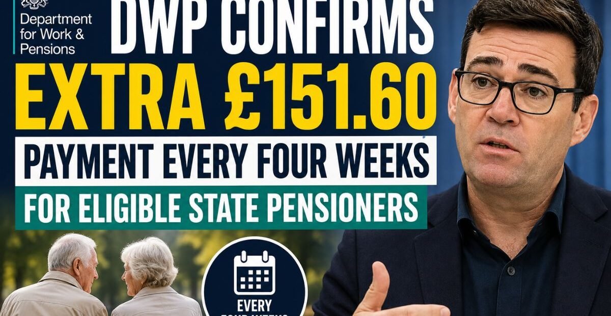 DWP Confirms Extra £151.60 Payment Every Four Weeks for Eligible State Pensioners