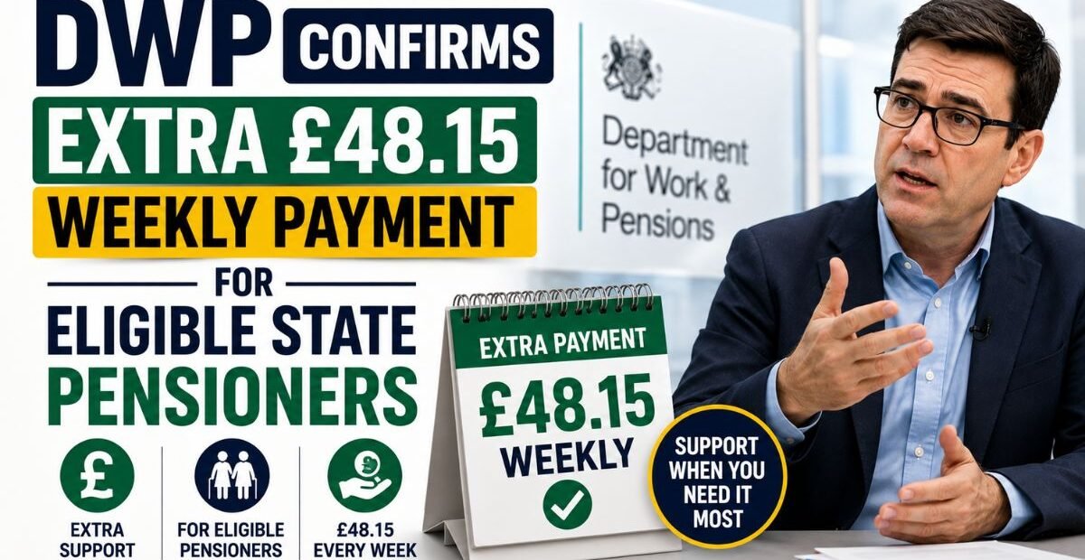 DWP Confirms Extra £48.15 Weekly Payment for Eligible State Pensioners