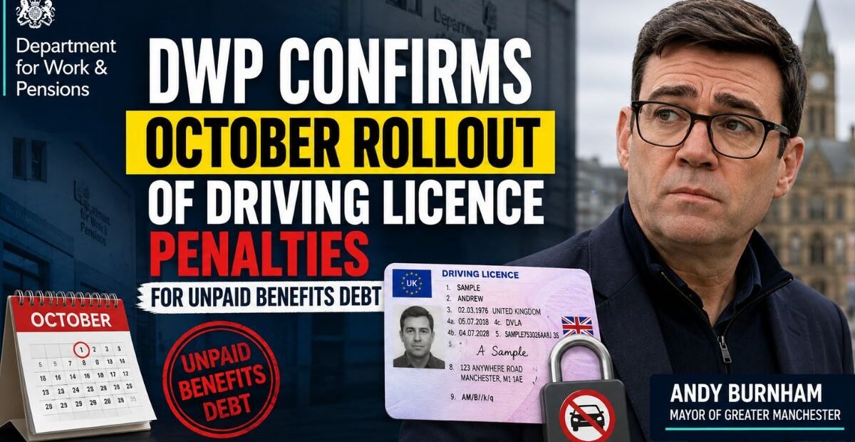 DWP Confirms October Rollout of Driving Licence Penalties for Unpaid Benefits Debt