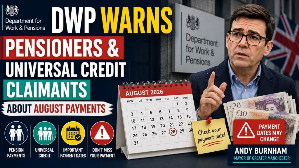 DWP Warns Pensioners and Universal Credit Claimants About August Payments