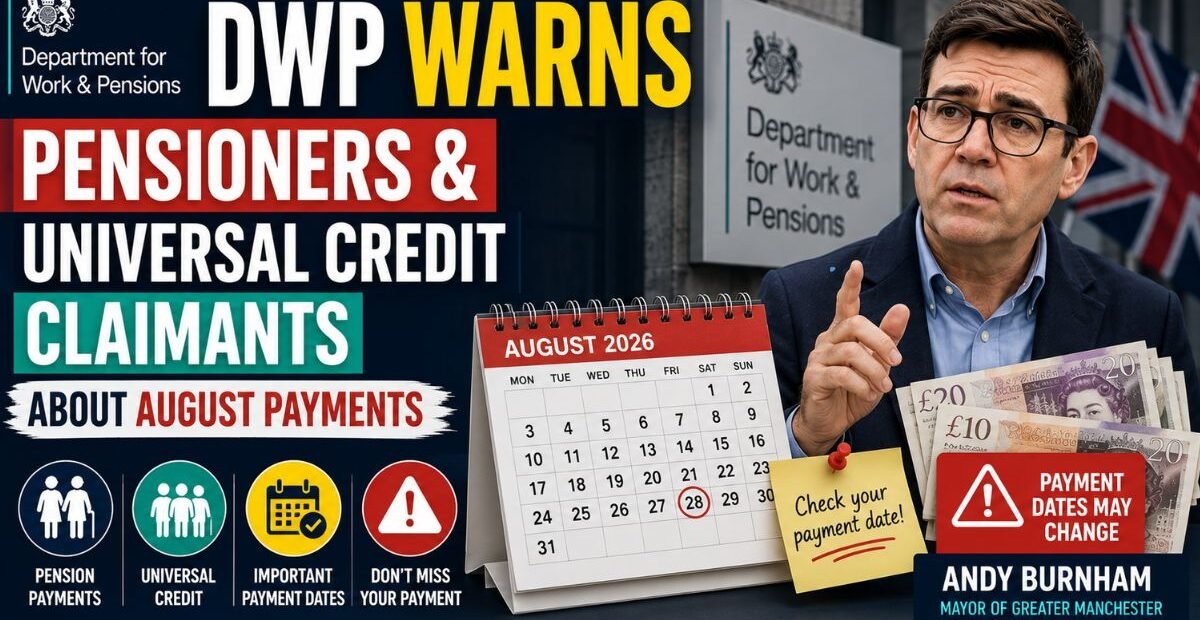 DWP Warns Pensioners and Universal Credit Claimants About August Payments
