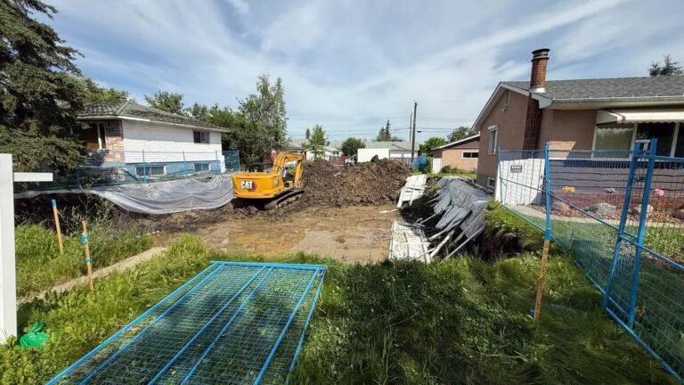 Edmonton Homeowners Frustrated as Properties Erode Into Nearby Infill Excavation Sites