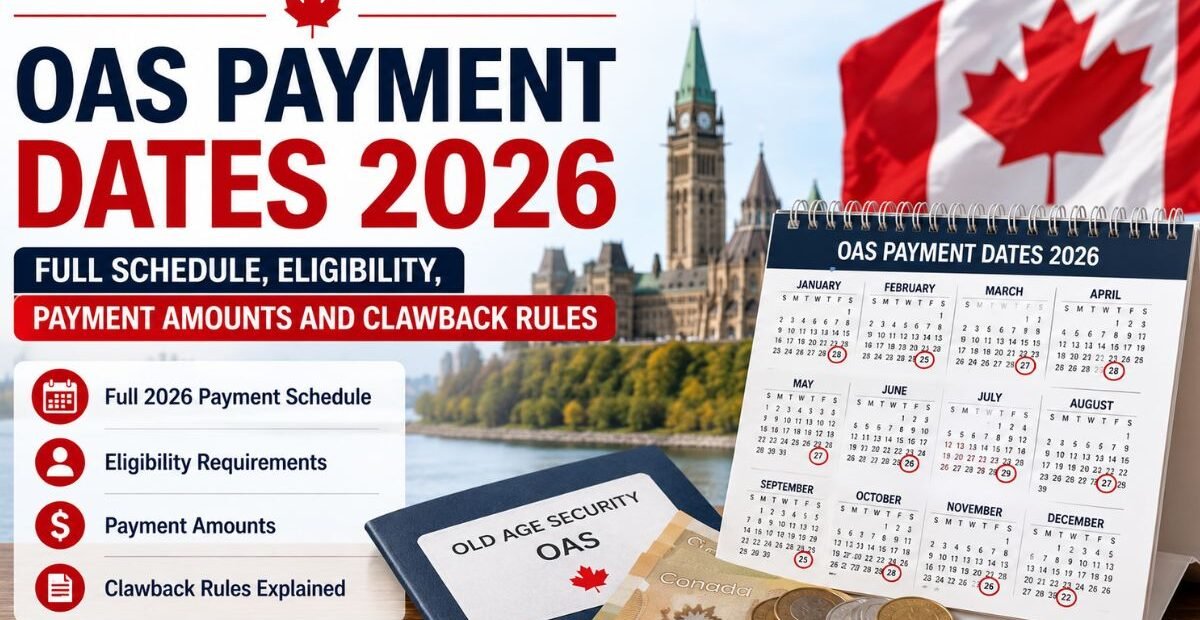 OAS Payment Dates 2026: Full Schedule, Eligibility, Payment Amounts and Clawback Rules