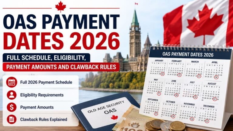 OAS Payment Dates 2026: Full Schedule, Eligibility, Payment Amounts and Clawback Rules